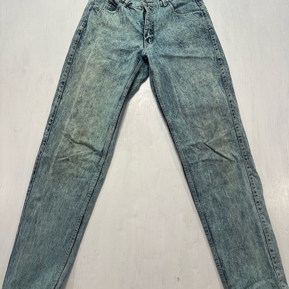 Vintage 80s 90s Code Bleu Acid Wash Jeans Women’s High Rise Straight 14 - Picture 1 of 16